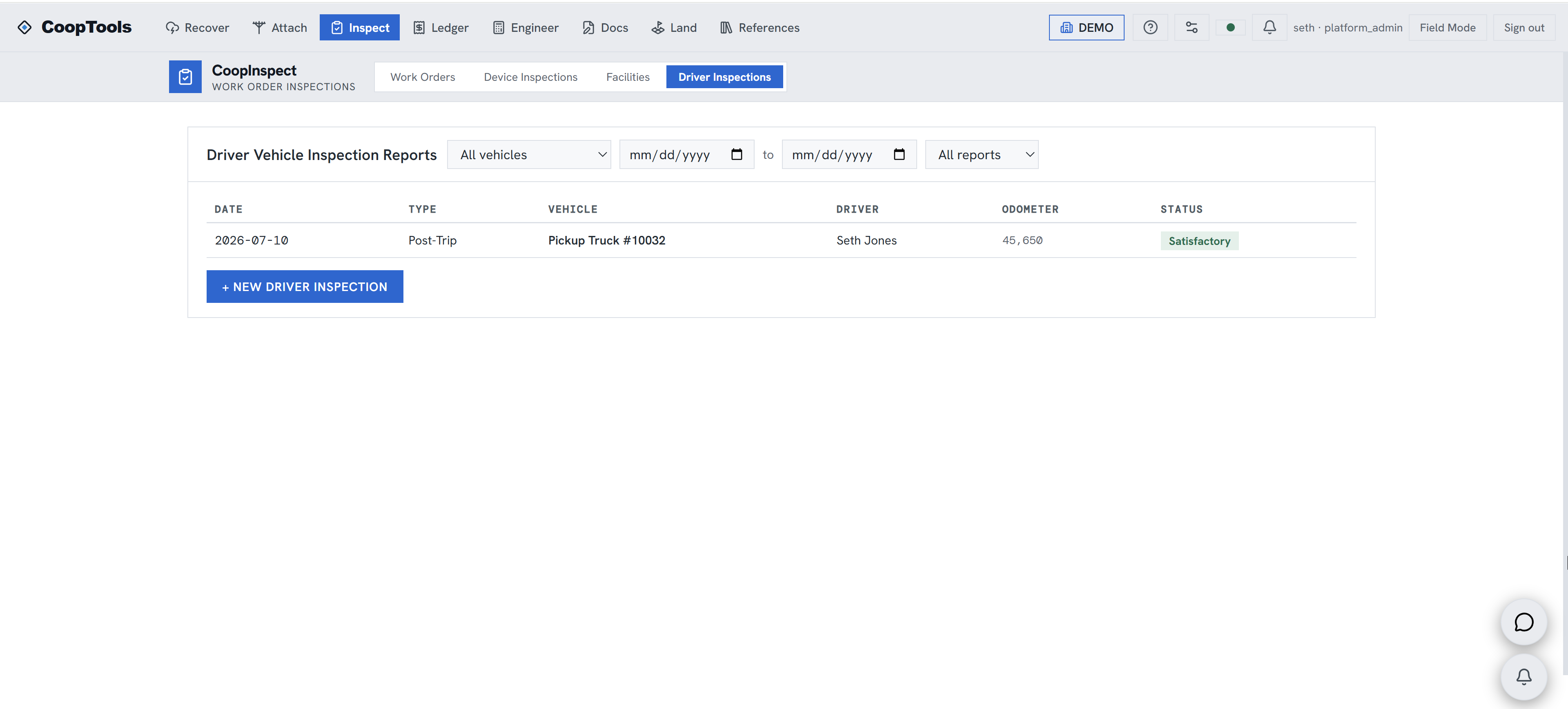 CoopInspect screenshot